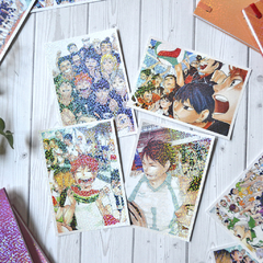 Set x4 Postales holográficas Haikyuu 1