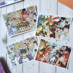 Set x4 Postales holográficas Haikyuu 2