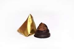 Conito Entre Dos de Chocolate Negro con Dulce de Leche - Entre Dos Alfajores Premium 