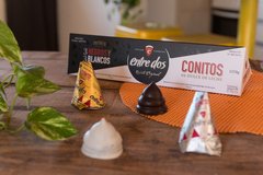 Combo trilogía + Conitos blanco y negros + galletas - Entre Dos Alfajores Premium 