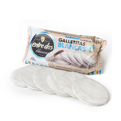 Galleta bañadas en chocolate blanco x6 unidades