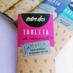 Tableta de Chocolate Blanco con Almendras y Arándanos Enteros - comprar online