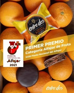 Caja 12 unidades Alfajores premiados Negros y Naranja - tienda online