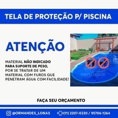 Tela De Proteção Para Piscina 9X4 - ORMANDES COMERCIO DE ENCERADOS E CORDAS