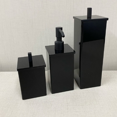 Kit 3 peças preto com Preto fosco