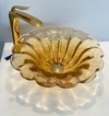 Cuba de Murano com pó de ouro 24k flor âmbar ø40cm - Via Bagno | Boutique de Banho 