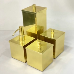 Kit 4 peças inox dourado - comprar online