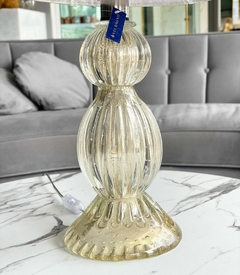 Abajur em Murano com pó de ouro 24k Tortoreto cristal - comprar online