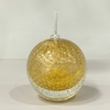 Lamparina cristal com pó de ouro 24k
