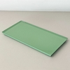 Bandeja cristal verde celadon 14x27