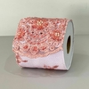 Capa de papel higienico luxo rosa com pérola e pedraria