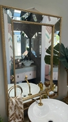 Espelho dourado 70 cm x 1mt