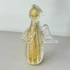 Anjo em Murano com pó de ouro 24k cristal