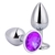 PLUG ANAL HOTFLOWERS ALUMINIO LUXO ROXO