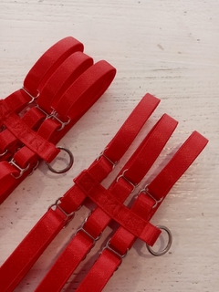 Ligas rojas triples para portaligas (10 mm) - comprar online
