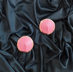 Pasties redondas glitter rosa y lentejuelas en internet