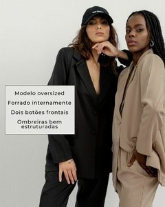 Blazer Oversized Feminino Preto - loja online