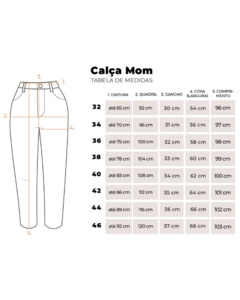 Calça Jeans Mom Clara