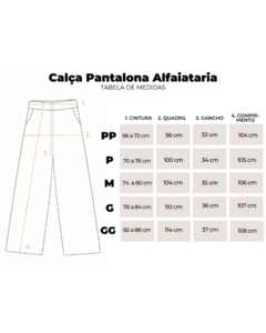 Calça Pantalona Alfaiataria Terracota - loja online