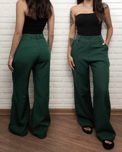 Calça Pantalona Alfaiataria Verde