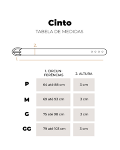 Cinto Fivela Prata Sintético