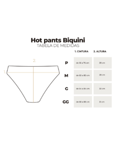 Imagem do Hot Pants Branco Biquini