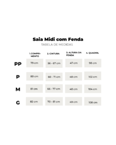 Imagem do Saia Midi Com Fenda Preta