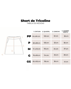 Imagem do Short de Tricoline Feminino Azul