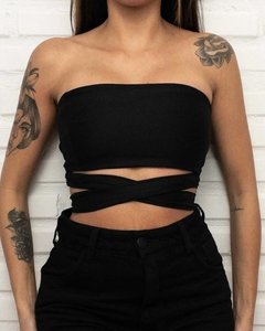 Top de Amarração Preto - comprar online