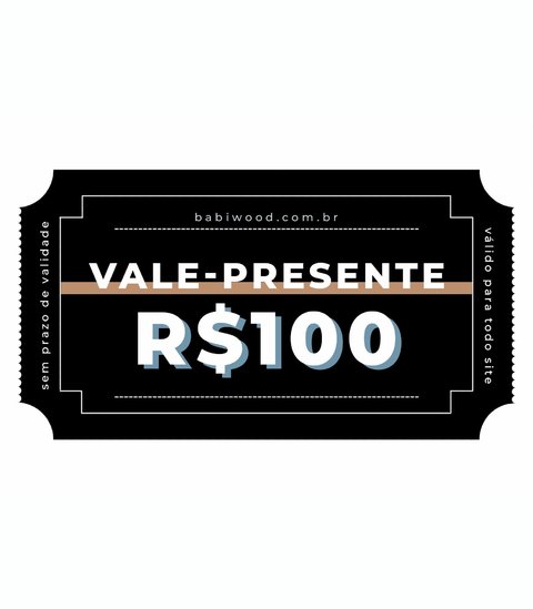 Cartao presente 100 reais