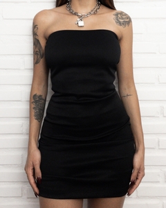 Vestido tomara que caia preto - comprar online