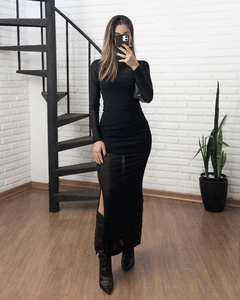 Vestido Tule Preto Midi - Babiwood | Moda feminina estilosa, versátil e atemporal