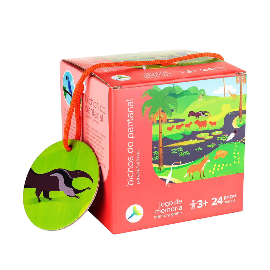 Jogo da Memória Bichos do Pantanal Araquarela - Casa do Brinquedo® Melhores  Preços e Entrega Rápida