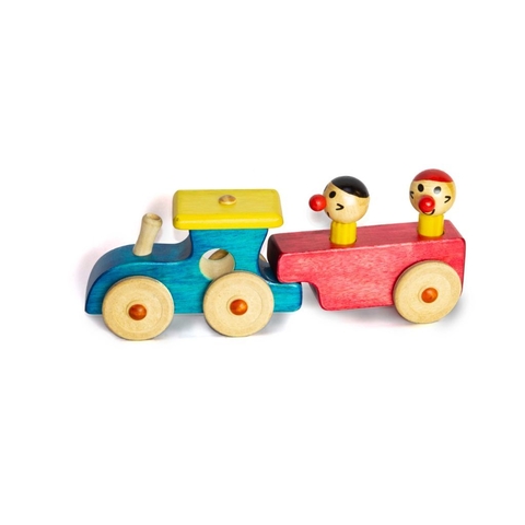 Mini Trem Médio Brinquedo Educativo de MadeiraBrinquedos de  MadeiraBambalalão Brinquedos Educativos