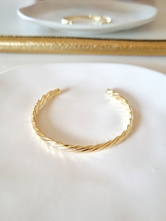 Bracelete Tordre banho ouro - loja online