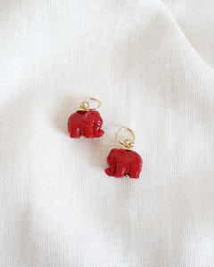 Pingente elefante vermelho - comprar online