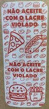 Etiqueta Lacres Segurança com 500uni. Adesivos Pizza Lanche - comprar online