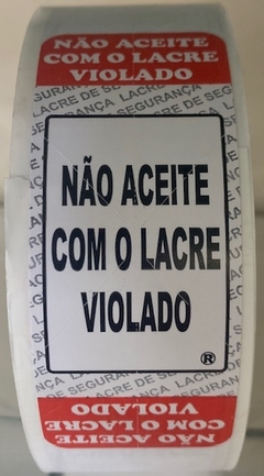 Etiqueta Lacre com 500 uni. Violação - Adesivos Pizza Lanche na internet