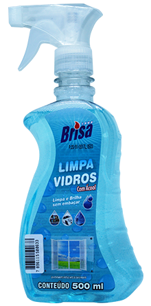 LIMPA-VIDROS COM ÁLCOOL gatilho e squeeze.