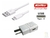 CARGADOR 220-USB TIPO C +CABLE 1mts KCR-230 (sal:5VDC/2Amp) 627045 -BLANCO-