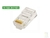 CONECTOR RJ-45 FICHA PLASTICA NS-CORJ4550 (5e) ** 50 MICRONES **