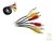 CABLE AUDIO/VIDEO RCA 3x3 M/M 1.80 NS-CRCA32