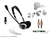 AURICULARES CON MICROFONO NETMAK NM-001 2.5MTS