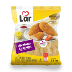 Filezinho frango empanado congelado pacote 1,5 kg Lar