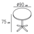 Conjunto de mesa jantar C/4 cadeiras PMC818762 na internet