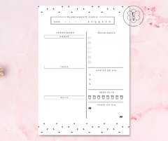 Bloco Planner Diário - Minimalista