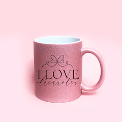 Caneca | Glitter Rosa COM LOGOTIPO