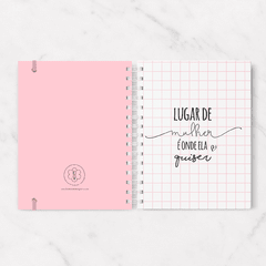 Caderno Pautado (Lugar de Mulher...) - comprar online