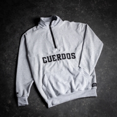 Buzo Half Zip Gris