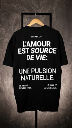 Remera L'amour Negro - tienda online